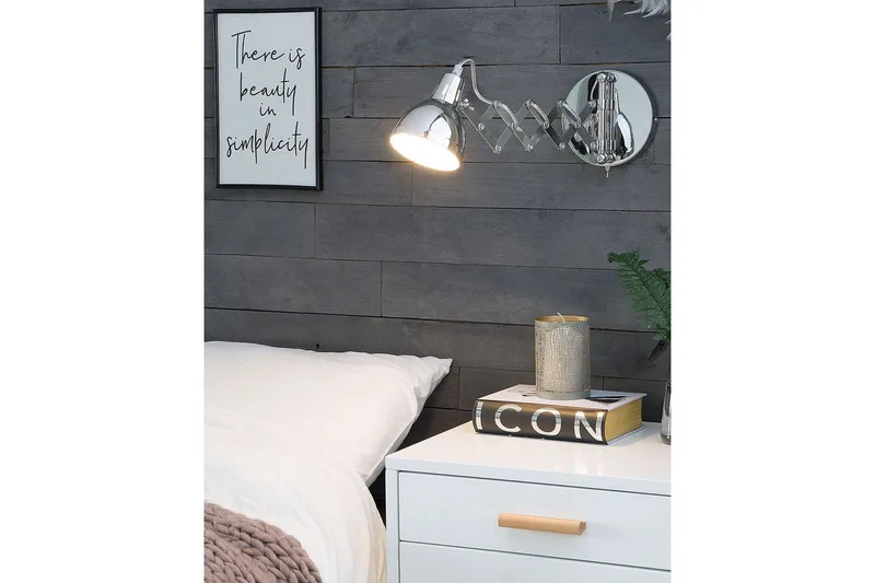 Klarve Vegglampe 2 stk E14 - Sølv - Belysning - Innendørsbelysning & Lamper - Vegglampe - Veggarmatur