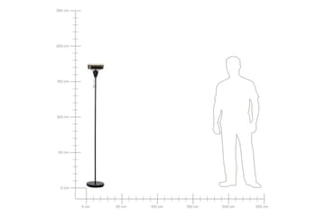 Krokve Gulvlampe 175 cm - Svart/Mørkebrun - Belysning - Innendørsbelysning & Lamper - Gulvlampe