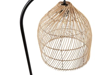 Lakskol Gulvlampe 165 cm - Svart/Natur - Belysning - Innendørsbelysning & Lamper - Gulvlampe