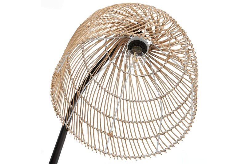 Lakskol Gulvlampe 165 cm - Svart/Natur - Belysning - Innendørsbelysning & Lamper - Gulvlampe