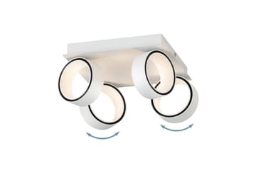 LED-spotlight Eglo Albariza Hvit 4 Lamper - 4 Lamper - Belysning - Innendørsbelysning & Lamper - Lamper gang