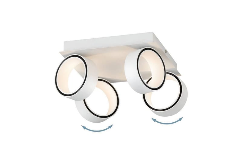 LED-spotlight Eglo Albariza Hvit 4 Lamper - 4 Lamper - Belysning - Innendørsbelysning & Lamper - Lamper gang