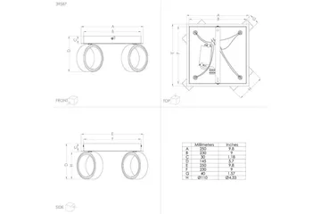 LED-spotlight Eglo Albariza Hvit 4 Lamper - 4 Lamper - Belysning - Innendørsbelysning & Lamper - Lamper gang