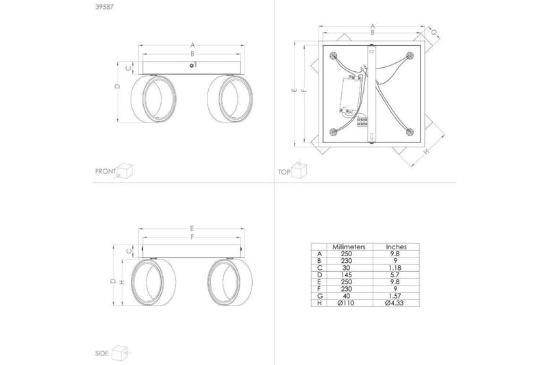 LED-spotlight Eglo Albariza Hvit 4 Lamper - 4 Lamper - Belysning - Innendørsbelysning & Lamper - Lamper gang