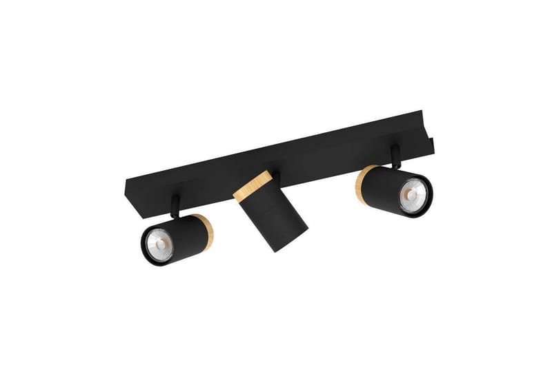 LED-spotlight Eglo Cartagena Svart/Tre 3 lamper - 3 lamper - Belysning - Innendørsbelysning & Lamper - Lamper gang