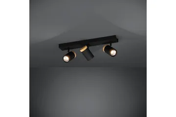 LED-spotlight Eglo Cartagena Svart/Tre 3 lamper - 3 lamper - Belysning - Innendørsbelysning & Lamper - Lamper gang