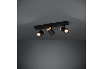 LED-spotlight Eglo Cartagena Svart/Tre 3 lamper - 3 lamper - Belysning - Innendørsbelysning & Lamper - Lamper gang
