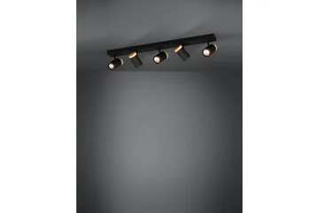 LED-spotlight Eglo Cartagena Svart/Tre 5 Lamper - 5 Lamper - Belysning - Innendørsbelysning & Lamper - Lamper gang