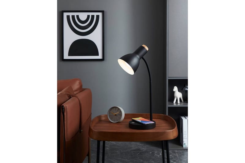 Bordlampe Eglo Veradal-Qi med Touch - Svart/Brun - Belysning - Innendørsbelysning & Lamper - Leselampe - Leselampe bord