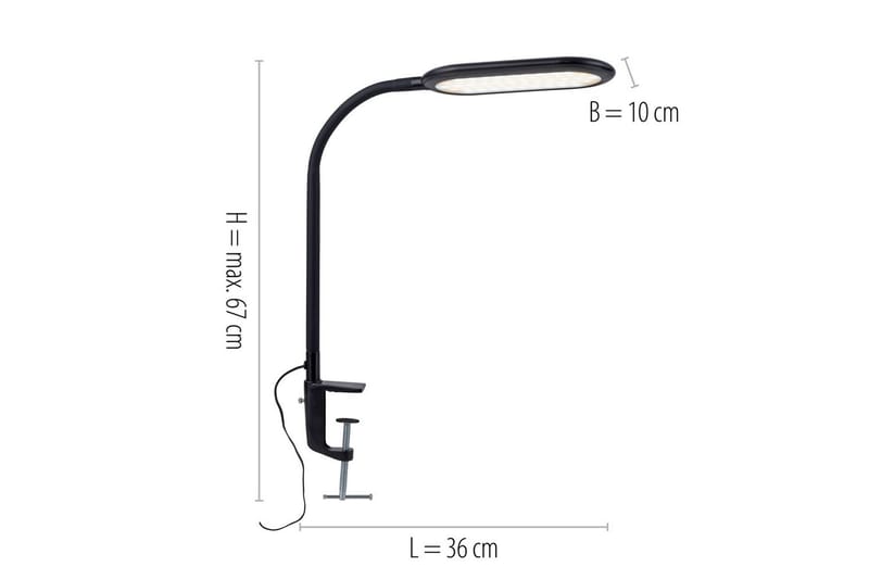 Kelly Bare Lys - Belysning - Innendørsbelysning & Lamper - Leselampe - Klemspot