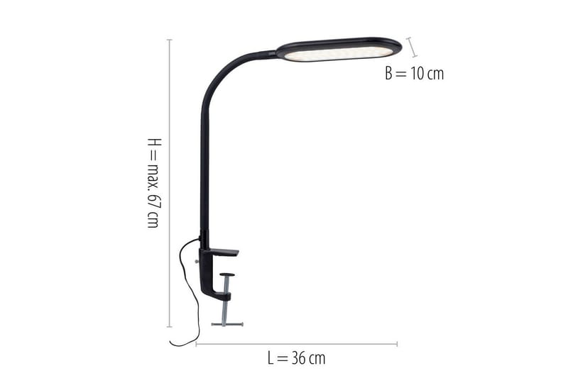 Kelly Bare Lys - Belysning - Innendørsbelysning & Lamper - Leselampe - Klemspot