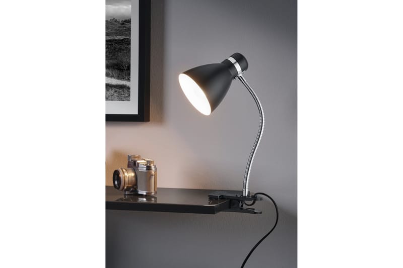 Trio Lighting Harvey Klypelampe E27 matt svart - Belysning - Innendørsbelysning & Lamper - Leselampe - Klemspot