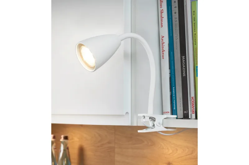 Trio Lighting Wanda Klypelampe GU10 matt hvit - Belysning - Innendørsbelysning & Lamper - Leselampe - Klemspot
