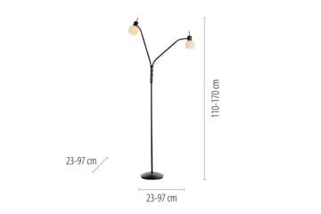 Loki Just Light Gulvlampe - Belysning - Innendørsbelysning & Lamper - Gulvlampe