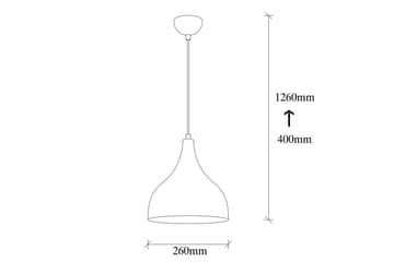 Lysekrone Rathour Ironclad Kobber / Hvit / Svart - Kobber/Svart/Hvit - Belysning - Innendørsbelysning & Lamper - Gulvlampe