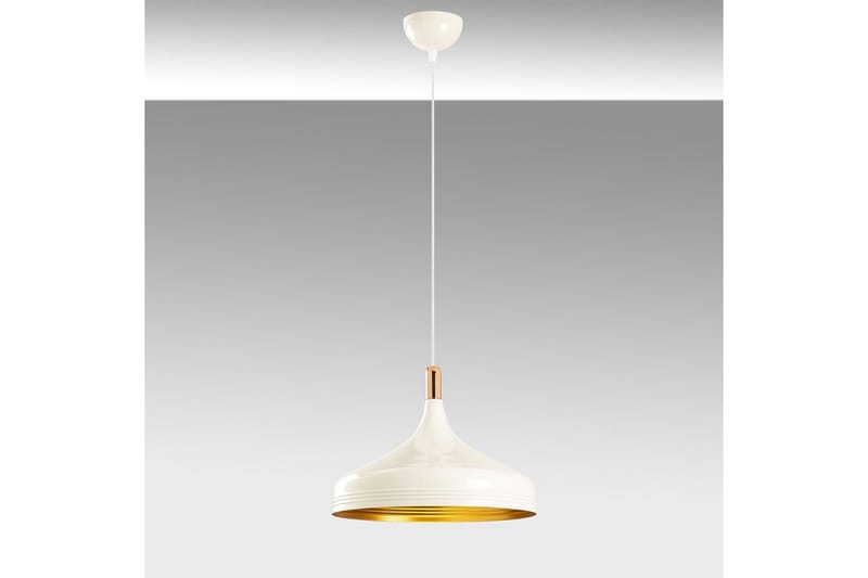 Lysekrone Rathour Steelix Hvit / Gull / Kobber - Gull/Kobber/Hvit - Belysning - Innendørsbelysning & Lamper - Soveromslampe - Taklampe soverom