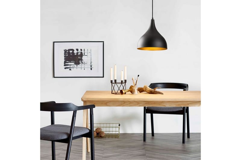 Lysekrone Rathour Vanguard Svart / Gull - Gull/Svart - Belysning - Innendørsbelysning & Lamper - Gulvlampe