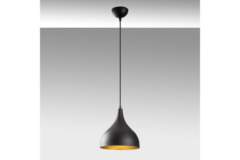 Lysekrone Rathour Vanguard Svart / Gull - Gull/Svart - Belysning - Innendørsbelysning & Lamper - Gulvlampe