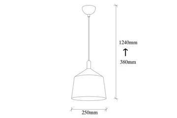 Lysekrone Rathour Volt Hvit / Gull / Kobber - Gull/Kobber/Hvit - Belysning - Innendørsbelysning & Lamper - Soveromslampe - Taklampe soverom