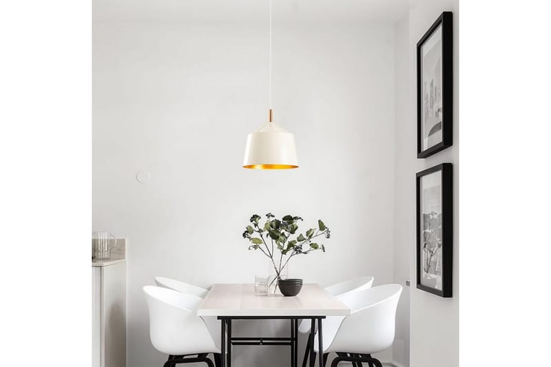 Lysekrone Rathour Volt Hvit / Gull / Kobber - Gull/Kobber/Hvit - Belysning - Innendørsbelysning & Lamper - Soveromslampe - Taklampe soverom