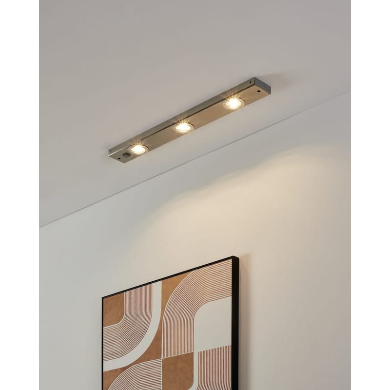 Skaplampe Kob - Matt nikkel - Belysning - Innendørsbelysning & Lamper - Møbelbelysning & integrert belysning - Skapbelysning & Benkbelysning