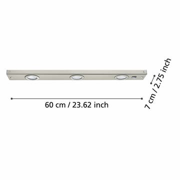 Skaplampe Kob - Matt nikkel - Belysning - Innendørsbelysning & Lamper - Møbelbelysning & integrert belysning - Skapbelysning & Benkbelysning