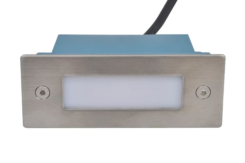 LED Dempede Trappelys 12 stk 44x111x56 mm - Sølv - Trappebelysning