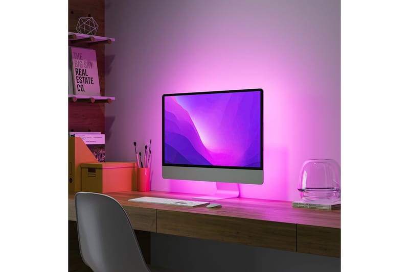 Trio Lighting Screen LED-stripe for 21” skjerm 1,2 m svart RGB - Belysning - Innendørsbelysning & Lamper - Møbelbelysning & integrert belysning - Trappebelysning
