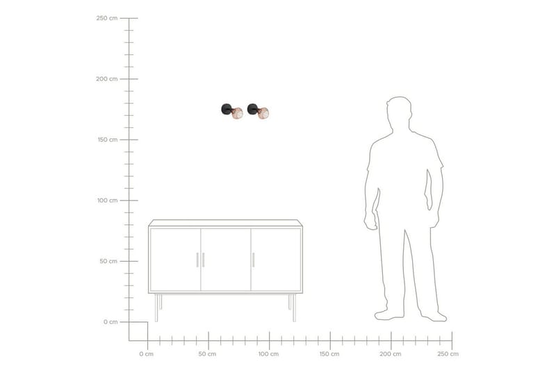 Milabo Spotlight 2 stk G9 - Svart/Kobber - Belysning - Innendørsbelysning & Lamper - Lamper gang