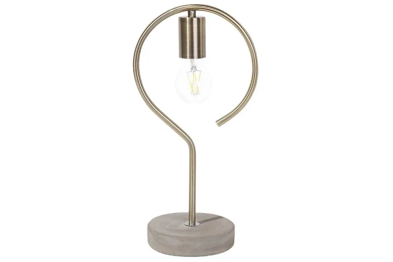 Narcissus Bordlampe 40 cm E27, Messing/Grå