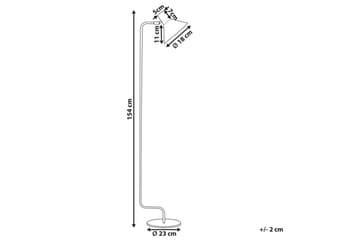 Paksli Gulvlampe 154 cm - Oransje - Belysning - Innendørsbelysning & Lamper - Gulvlampe
