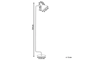 Paksli Gulvlampe 154 cm - Oransje - Belysning - Innendørsbelysning & Lamper - Gulvlampe