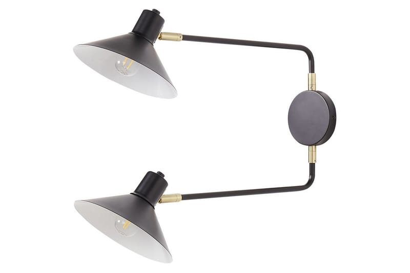 Paleki Vegglampe E27 - Svart - Belysning - Innendørsbelysning & Lamper - Vegglampe - Veggarmatur