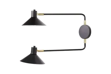 Paleki Vegglampe E27 - Svart - Belysning - Innendørsbelysning & Lamper - Vegglampe - Veggarmatur