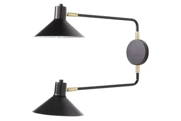 Paleki Vegglampe E27 - Svart - Belysning - Innendørsbelysning & Lamper - Vegglampe - Veggarmatur