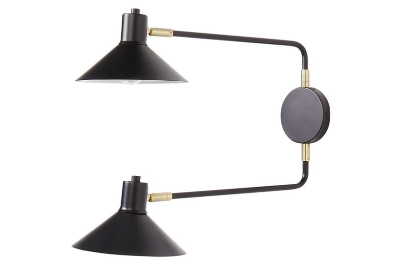 Paleki Vegglampe E27 - Svart - Belysning - Innendørsbelysning & Lamper - Vegglampe - Veggarmatur