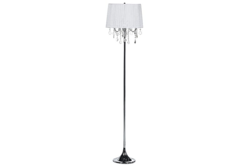 Pianose Gulvlampe 165 cm, Sølv/Hvit