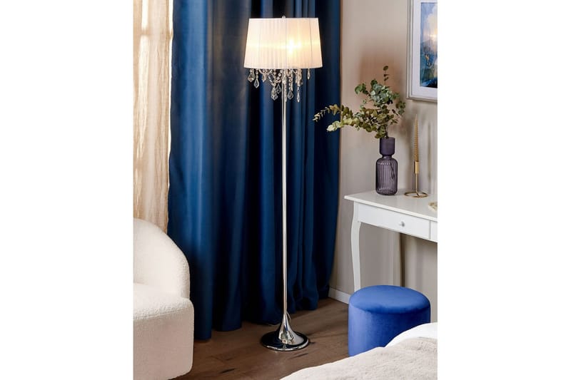 Pianose Gulvlampe 165 cm - Sølv/Hvit - Belysning - Innendørsbelysning & Lamper - Gulvlampe