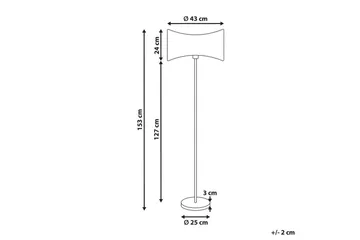Sancalvo Gulvlampe 153 cm - Sølv/Svart - Belysning - Innendørsbelysning & Lamper - Gulvlampe