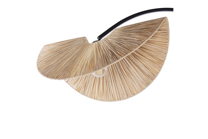 Santover Gulvlampe 189 cm - Svart/Natur - Belysning - Innendørsbelysning & Lamper - Gulvlampe