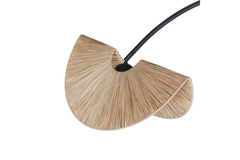 Santover Gulvlampe 189 cm - Svart/Natur - Belysning - Innendørsbelysning & Lamper - Gulvlampe