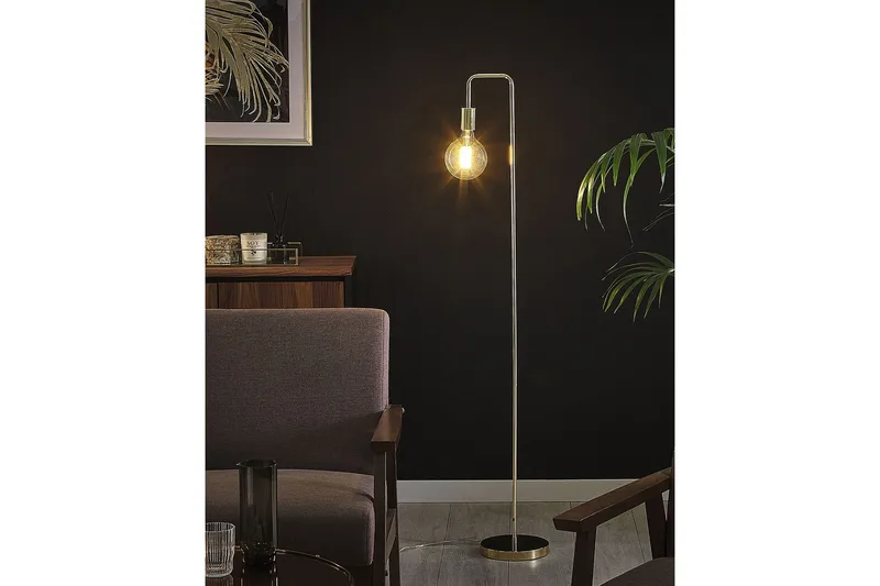 Savenay Gulvlampe 140 cm - Gull - Belysning - Innendørsbelysning & Lamper - Gulvlampe
