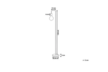 Savenay Gulvlampe 140 cm - Kobber - Belysning - Innendørsbelysning & Lamper - Gulvlampe