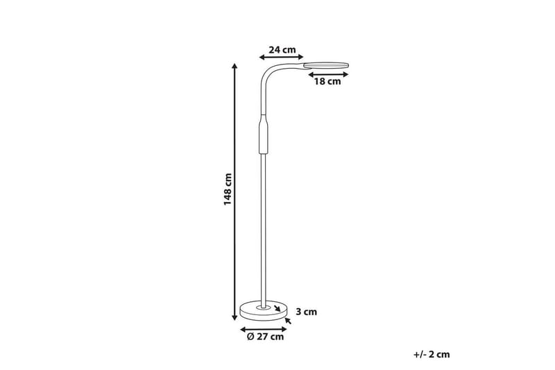 Sifte Gulvlampe 148 cm - Svart - Belysning - Innendørsbelysning & Lamper - Gulvlampe