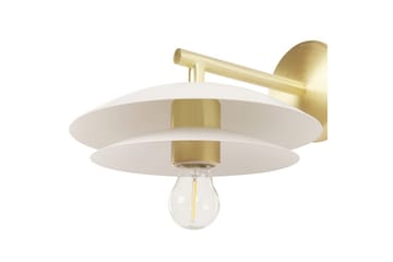 Solab Vegglampe E27 - Gull/Hvit - Belysning - Innendørsbelysning & Lamper - Vegglampe - Veggarmatur