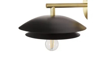 Solab Vegglampe E27 - Svart/Gull - Belysning - Innendørsbelysning & Lamper - Vegglampe - Veggarmatur