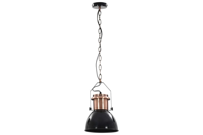 Hengelamper 2 stk svart rund E27 - Svart - Kjøkkenlampe & taklampe kjøkken - Vinduslampe - Taklampe soverom - Pendellamper & Hengelamper - Lamper gang - Taklampe stue - Vinduslampe hengende - Taklampe