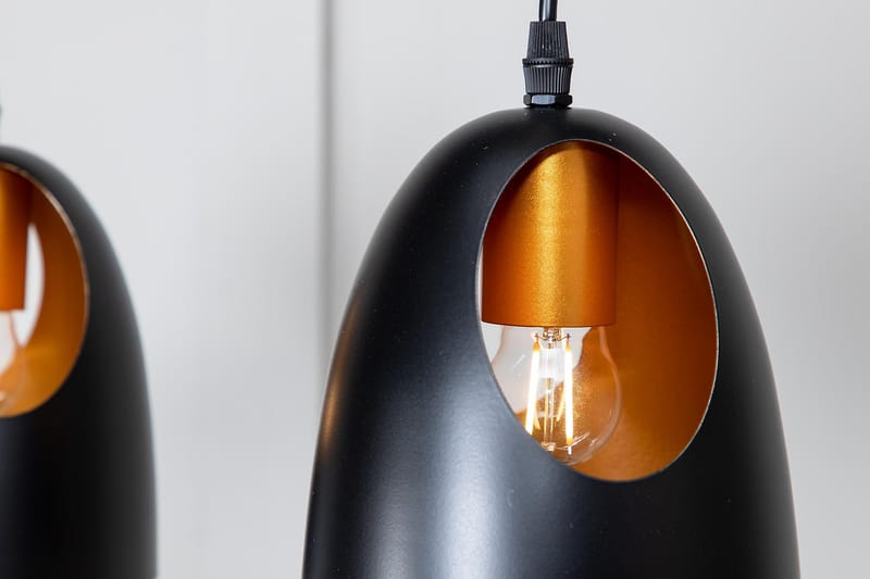 Pendellampe Noraz Dimbar LED Stor Svart/Kobber - Taklampe soverom - Kjøkkenlampe & taklampe kjøkken - Lamper gang - Vinduslampe - Pendellamper & Hengelamper - Taklampe stue - Vinduslampe hengende - Taklampe