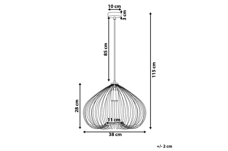 Plafond Tordino 38 cm - Svart - Taklampe soverom - Kjøkkenlampe & taklampe kjøkken - Lamper gang - Vinduslampe - Pendellamper & Hengelamper - Taklampe stue - Vinduslampe hengende - Taklampe
