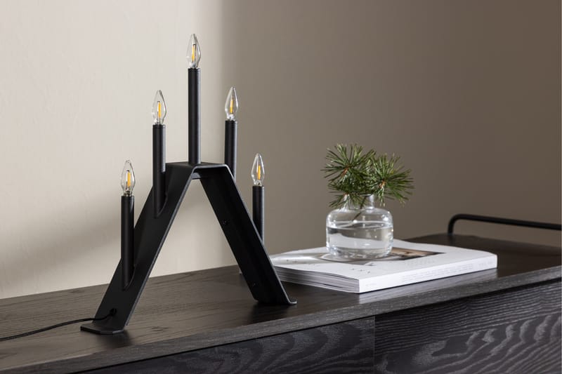 Åre Adventsstake 36 cm - Svart - Belysning - Innendørsbelysning & Lamper - Soveromslampe - Sengelamper - Nattbordslampe stående